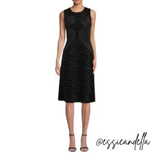 Karl Lagerfeld Velvet Patterned A Line Dress size 12